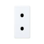 Розетка 2P узкая, под вилку CEE 7/16, 16А 250В, S27, белый