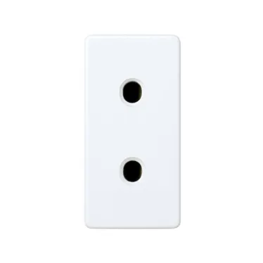 Розетка 2P узкая, под вилку CEE 7/16, 16А 250В, S27, белый