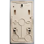 ЭТЮД блок открытой установки Розетка с зазем. со шторками + Выключатель 2-клавиш., бежевый