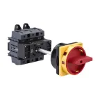 ВЫКЛЮЧАТЕЛЬ-РАЗЪЕДИНИТЕЛЬ 3P 125A С КРАСНОЙ ВЫНОСНОЙ РУКОЯТКОЙ НА ДИН-РЕЙК/ПЛАТЕ