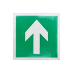 Наклейка эвакуационный знак Направляющая стрелка100х100 мм,