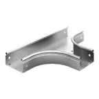 Т-отвод плавный к лотку 50х50, толщина 0,7 мм, Сендзимир цинк