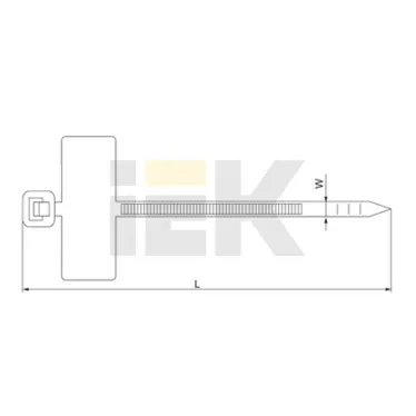 Хомут 100х2.5мм с площадкой ХП2 (100шт)