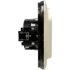 Valena ALLURE Розетка силовая двойная 2х2К+З 16А 250В с лицевой панелью со шторками безвинтовые зажимы слоновая кость