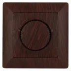 Светорегулятор Intro Solo 4-401-10 поворотный, 600Вт 230В, IP20, СУ, венге