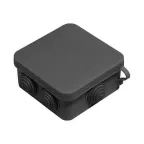 Коробка распределительная 100х100х50мм для наружного монтажа IP55 черная