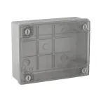 Коробка распределительная IP56 380х300х120мм с гладкими стенками прозрачная