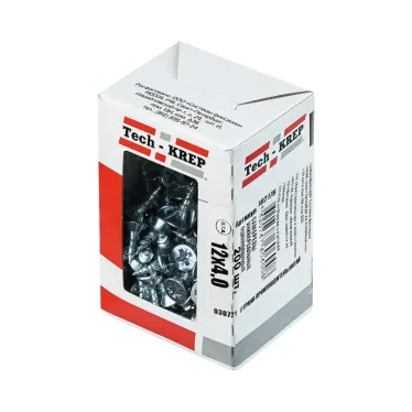 Шуруп универсальный 4х12 потайная головка, остроконечный, оцинкованный (200шт) - коробка