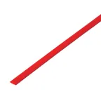 Термоусаживаемая трубка 3,5 1,75 мм, красная, упаковка 50 шт. по 1 м, REXANT
