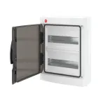 Щит настенный с дверцей 24 модуля IP65 серый с клеммным блоком 63А