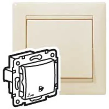 VALENA Кнопка звонка IP44 слоновая кость