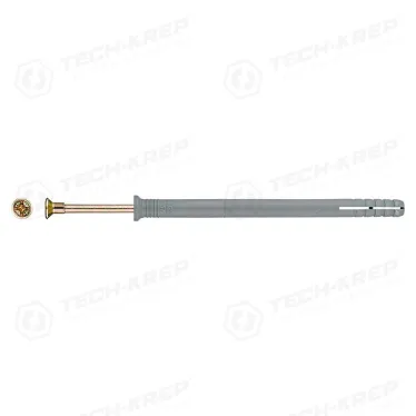 Дюбель-гвоздь 8х120 потайной бортик, полипропилен (100шт)