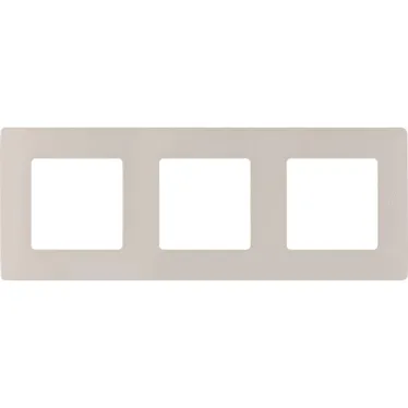 ETIKA Рамка 3 поста слоновая кость