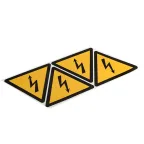 Знак безопасности Молния 150х150х150мм (1шт)