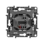 ETIKA Кнопка НО/НЗ антрацит 6АХ безвинтовые зажимы