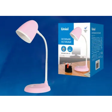 Светильник настольный, 60W. Е27. TLI-228 PINK E27 Механический выключатель. Розовый.