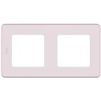 Рамка 2 поста INSPIRIA розовая