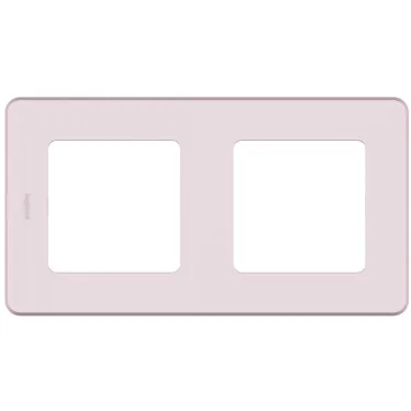 Рамка 2 поста INSPIRIA розовая