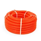 Труба гофрированная ПНД легкая безгалогенная (HF) оранжевая с/з д20 (100м/4800м уп/пал)