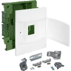 Practibox S Пластиковый щиток Встраиваемый (ЩРв-П) (в полые стены) 1X4 Белая дверь