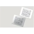 Табличка полужесткая для маркировки оболочек 100x60мм. Клейкое основание. ПВХ. Красная (1 шт. на пластине, упак. по 10 листов)