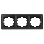 Рамка на 3 поста, СУ, Solo, антрацит, 4-503-05