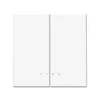 ARTGALLERY 2-клавишный выключатель с подсветкой, сх.5а, 10АХ, механизм, лотос