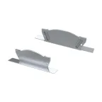 Заглушка для AЛм-ARC-DOUBLE серая с отверстием (ARL, металл)