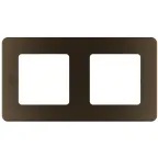 Рамка 2 поста INSPIRIA бронза