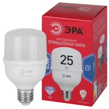 Лампа LED POWER T70-25W-6500-E27 R E27 R 25 Вт холодный белый свет колокол RED LINE ЭРА колокол RED LINE ЭРА