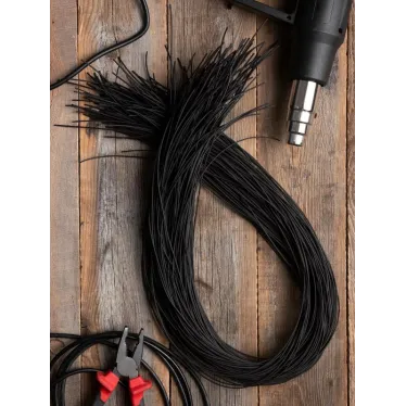 Термоусаживаемая трубка ТУТ нг 1.5/0.75 черная в отрезках по 1м PROxima