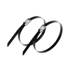 хомут-стяжка стальная с полимерным покрытием 200x4,6 мм, (1уп - 50шт), REXANT