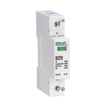 Ограничитель перенапряжения однополюсный ОП-101 1п 20кА D 275В