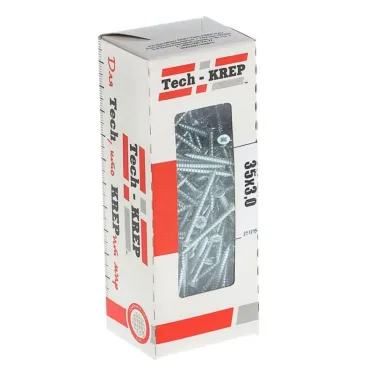 Шуруп универсальный 3х35 потайная головка, остроконечный, оцинкованный (200шт) - коробка