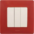 ETIKA Рамка 1 пост красная