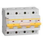 Выключатель автоматический ВА47-100 четырехполюсный 20А 10кА характеристика D