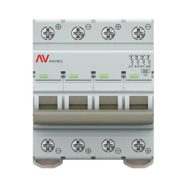 Выключатель автоматический AV-6 DC 4P 13A (C) 6kA AVERES