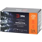 Гирлянда LED Нить Мишура 3,9 м зеленый провод, холодный свет, 220V ENIN - GC