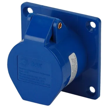 Розетка стационарная внутренняя 413 2Р+РЕ 16А 220В IP44 (20/120/1800) R(IN)-16-2P-PE-IP44