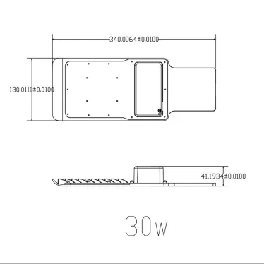 Светильник уличный 30Вт 3000Лм 5000К КСС ''Ш-с'' DOB-SMD 48мм SPP-503-0-50K-030