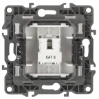 Розетка телефонная RJ11, Эра12, бронза, 12-3105-13