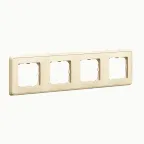 Cariva Рамка 4 поста слоновая кость