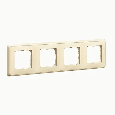 Cariva Рамка 4 поста слоновая кость