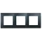 ETIKA Рамка 3 поста антрацит