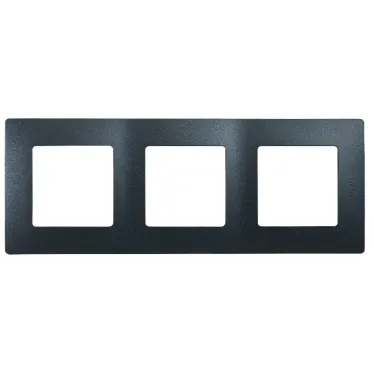 ETIKA Рамка 3 поста антрацит