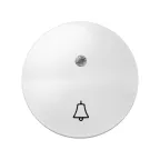 Клавиша с индикатором и пиктограммой звонок для 75160-39, S88 белый