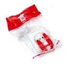 Прага Розетка 10А без заземления IP44 белая