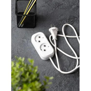 Удлинитель 'Эксперт' 2 гнезда 3 метра 10А/2.2кВт без заземления ПВС 2х0.75 PROxima