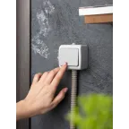 Выключатель Мурманск 1-клавишный 10А IP54 серый