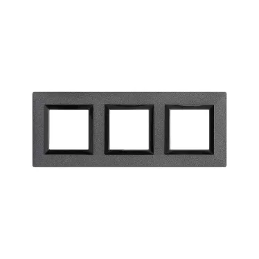 Рамка из металла, ''Avanti'', графитовая, 6 модулей